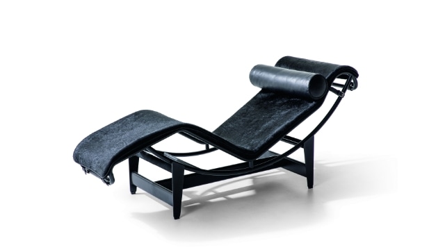 4 CHAISE LONGUE A REGLAGE CONTINU, NOIRE ,DURABLE